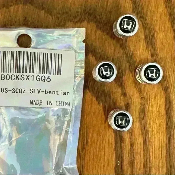 HONDA, 4PCS Tire Caps, Aluminum Alloy Valve Stem Cap, Decorative Accessory - Picture 2 of 2